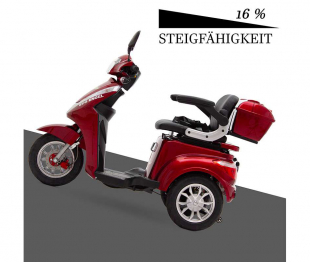 Elektromobil Eco Engel 501 Rot, 1000 Watt  Dreirad, 25 km/h