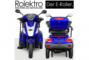 Rolektro E-Trike 25 V.2 Blei-Gel, Blau, 25 km/h, 1000 Watt