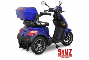 Rolektro E-Trike 25 V.2 Blei-Gel, Blau, 25 km/h, 1000 Watt
