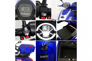Rolektro E-Trike 25 V.2 Blei-Gel, Blau, 25 km/h, 1000 Watt