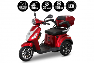 Rolektro E-Trike 25 V.2 Blei-Gel, Rot, 25 km/h