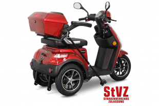 Rolektro E-Trike 25 V.2 Blei-Gel, Rot, 25 km/h
