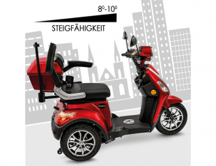 Rolektro E-Trike 25 V.2 Blei-Gel, Rot, 25 km/h