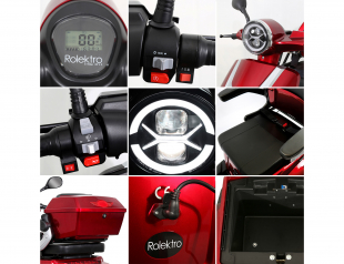 Rolektro E-Trike 25 V.2 Blei-Gel, Rot, 25 km/h