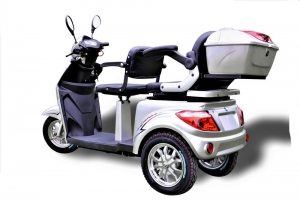Eco Engel 503 Silber Elektromobil 1000 Watt, 25 km/h, Zweisitzer
