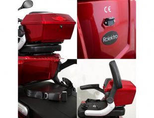 Rolektro E-Quad 25 V.2, Rot, Bleigel Akkus, 1000 Watt, 25 km/h