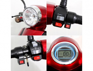 Rolektro E-Quad 25 V.2, Rot, Bleigel Akkus, 1000 Watt, 25 km/h