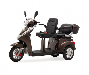 ECO ENGEL 503 Braun, Elektromobil 1000 Watt, 25 km/h, Zweisitzer