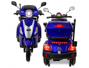 Rolektro, E-Trike 25 V.3 Lithium Akku, Blau 1000 Watt