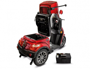 Rolektro, E-Trike 25 V.3 Lithium, Rot, 1000 Watt