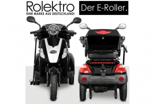 Rolektro E-Trike 25 V.2 Blei-Gel, Schwarz, 25 km/h