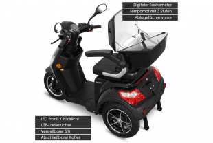 Rolektro E-Trike 25 V.2 Blei-Gel, Schwarz, 25 km/h