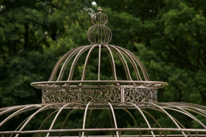 Luxus Pavillon Romantik rund 350 cm , bronze