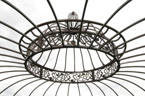 Luxus Pavillon Romantik rund 350 cm , bronze