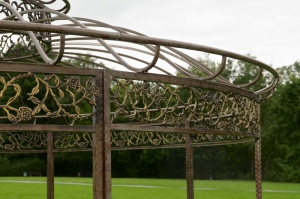 Luxus Pavillon Romantik rund 350 cm , bronze