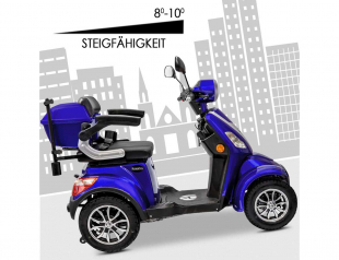 Rolektro E-Quad 25 V.3 Lithium, Blau, 1000 Watt