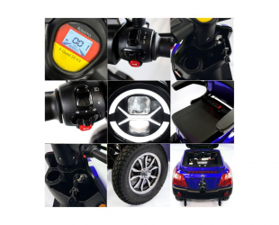 Rolektro E-Quad 25 V.3 Lithium, Blau, 1000 Watt