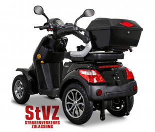 Rolektro E-Quad 25 V.2, Schwarz, Bleigel, 1000 Watt