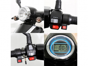 Rolektro E-Quad 25 V.2, Schwarz, Bleigel, 1000 Watt