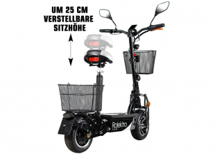 Rolektro E-Joy 20 Blei-Gel, Schwarz, 20 km/h