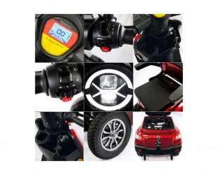 Rolektro E-Quad 25 V.3 Lithium Akku, Rot 1000 Watt