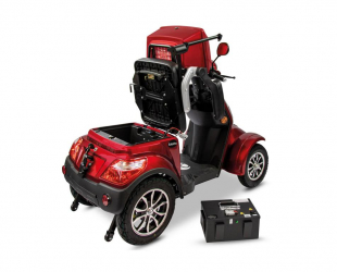 Rolektro E-Quad 25 V.3 Lithium Akku, Rot 1000 Watt