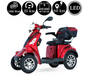 ECO ENGEL 510, 25 km/h, 1000 Watt Seniorenmobil Rot 4 Rder