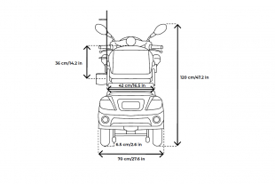 Veleco Draco Seniorenmobil 3-Rad 800W Lithium-Ionen-Akku