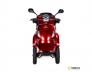 VELECO FASTER Seniorenmobil 4-Rad, 1000W, 12 km/h, Rot