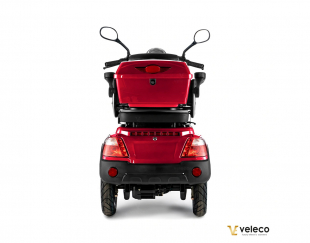VELECO FASTER Seniorenmobil 4-Rad, 1000W, 12 km/h, Rot