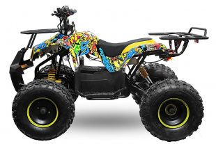 NITRO MOTORS 1000W Eco midi Kinder Quad Toronto 8 Zoll Graffiti