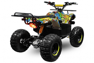 NITRO MOTORS 1000W Eco midi Kinder Quad Toronto 8 Zoll Graffiti