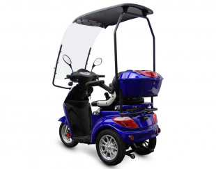 ECO ENGEL 501 Blau mit Dach, 1000 Watt, 25 km/h, Seniorenmobil