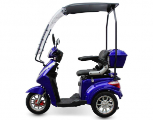 ECO ENGEL 501 Blau mit Dach, 1000 Watt, 25 km/h, Seniorenmobil