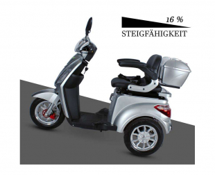 ECO ENGEL 500 Silber, 1000 Watt, 25 km/h, Elektromobil, 3 Rad Scooter