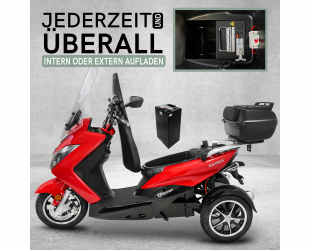 Elektroroller Maximus, 3-Rad E-Mobil MX3-25 km/h, Lithium Akku