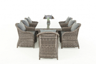 Sitzgruppe Lavello XL 5mm grau-meliert