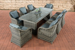 Sitzgruppe Lavello XL 5mm grau-meliert