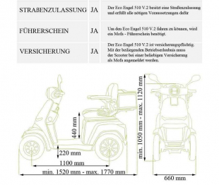 ECO ENGEL 510 V.2 Rot, 25 km/h, 20 Ah Li-Io Akku