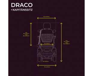 Veleco DRACO Seniorenmobil mit Kapitnssitz 12 km/h