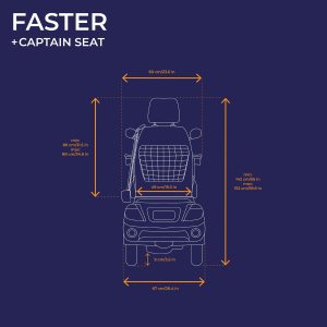 Veleco FASTER Elektromobil mit Kapitnssitz, Schwarz