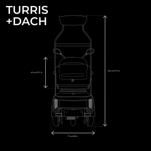Veleco TURRIS mit Dach Seniorenmobil Lithium-Ionen, 12 km/h