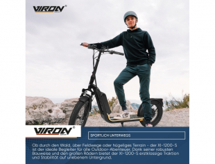 Viron E-Scooter XI-1200-S mit ABE Straenzulassung, 20Ah Elektroroller