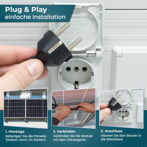 Veska Solaranlage 3000 Watt Photovoltaik Balkonkraftwerk