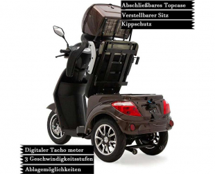 Seniorenmobil ECO Engel 500 Braun, 1000 Watt, 15 km/h