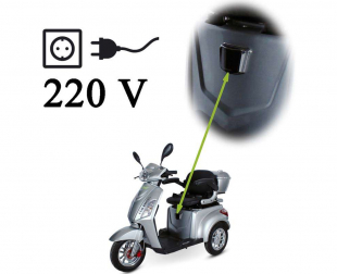 Seniorenmobil ECO Engel 500 Silber, 1000 Watt, 15 km/h