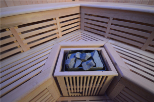Sauna TS 4015-LS, Eco-Ofen, 220x220cm