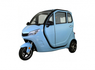 Kabinenroller Cruise Li, 45/25 km/h, bis zu 140 km Reichweite, Lithium-Akku, blau