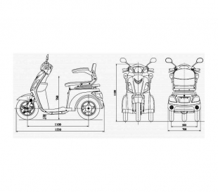 Seniorenmobil Vita Care EcoMove, 25 km/h, Elektromobil