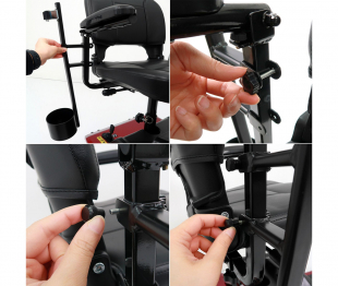 Rolektro, Stockhalterung fr E-Trike 6 / E-Quad 6 Modelle